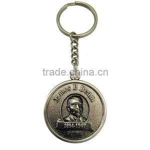 Wholesale Cheap Custom Design Zinc Alloy Souvenir Metal Airplane Keychain thumbnail-5