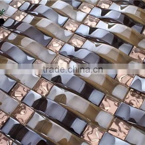 SMP25 Classical Crystal Mosaic Clear Glass Mosaic Tile Colored Mosaic thumbnail-1