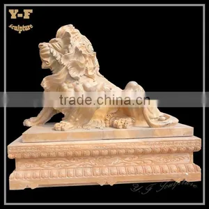 Life Size Marble Lion Sculpture thumbnail-1