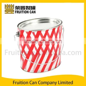 Oval Plastic Box With Tin Lid thumbnail-1