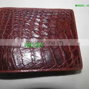 Brown Crocodile Leather Wallet thumbnail-1