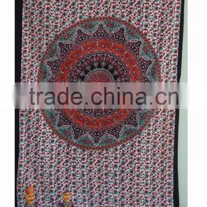 Bedspread Bed Cover Twin Size Indian Cotton Mandala Tapestry thumbnail-2