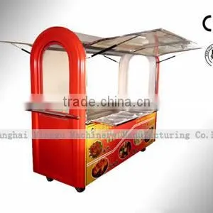 Vending Kinds of Food in the Street Mobile Hand Push Food Cart for Sale thumbnail-5
