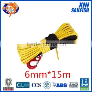 XINSAILFISH 6mm*15m Utv Winch Line,electric Winch Cable for Jeep Accessaries,uhmwpe Winch Rope thumbnail-1