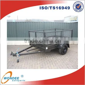 Hot Dipped Galvanizing 7'x4' Car Trailer Cage Tipping Trailer thumbnail-1