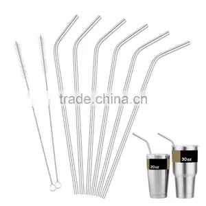 Drinking Straws,Stainless Steel Beverage Straws for Juice Milk 30 OZ Tumbler thumbnail-3