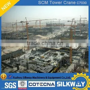 Building Construction Site Generally Using Model SCM-C7030 Tower Cranes thumbnail-5