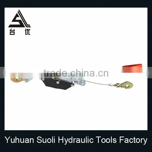 1T Mini Hand Cable Puller With Double Gear Double Hook thumbnail-2