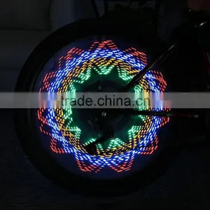 Bike Lights 32 LED Cycling Bicycle Bike Wheel Signal Tire Spoke Light For Ciclismo 32 Changes New Luces Led Bicicleta thumbnail-4