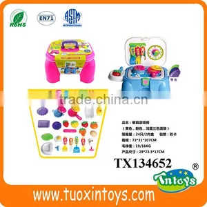 Plastic Kids Play Kitchen Set Chef Cooking Toys thumbnail-4