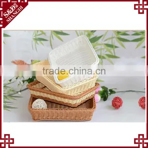 Good Quality Factory Direct Cheap Price Woven Rattan Food and Fruit Basket Stand thumbnail-3