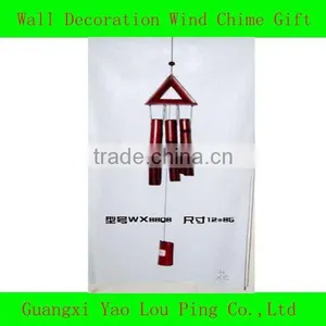 2014 Wooden Pink Heart-shape Wind Chime Unique Wind Chime Girl Gift thumbnail-1