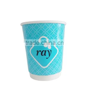 Wholesale Disposable Heat Proof Paper Coffee Cups With Lids for Coffee thumbnail-1