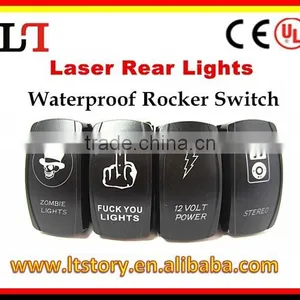 AC125V 16A 250V 10A Laser Rocker Switch thumbnail-1