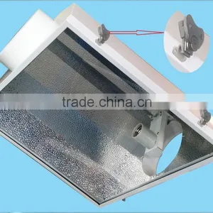 Hydroponics Air6" or Air8" E39 E40 Base Socket HPS MH Grow Light Air Cool Aluminum Reflector Hood thumbnail-1