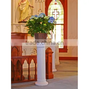 Home Decoration Gypsum Roman Pillar for Plant Pots thumbnail-1