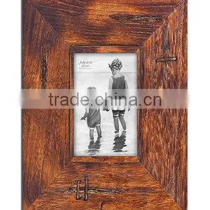 Anitque Brown Distressed Finish MDF Photo Frame thumbnail-1