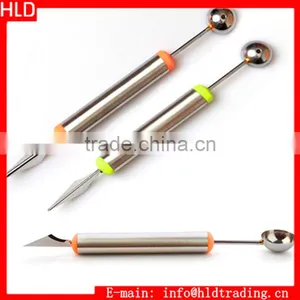 Factory Wholesale Stainless Steel Fruit Melon Scoop Melon Baller thumbnail-1