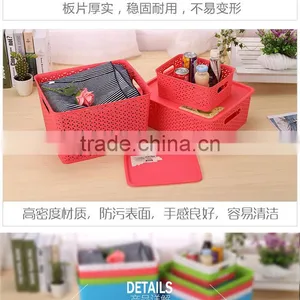 N518 House Hold Plastic Storage Box Big Storage Organizer Home Storage Basket thumbnail-5