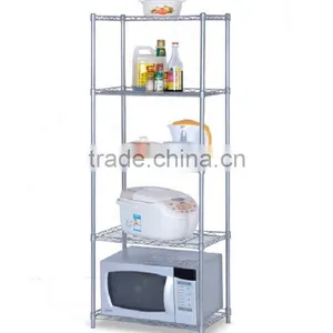 Modern Steel Wire Kitchen Storage Rack Home Furniture Shelf thumbnail-4