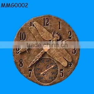 Dragonfly Outdoor Clock Thermometer thumbnail-1