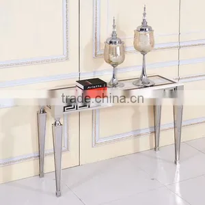 Long Size Frech Style Marble Console Table With Stainless Steel thumbnail-2