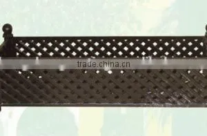 Trade Assurance Garden Cast Iron Rectangular Flower Basket Supplier thumbnail-1