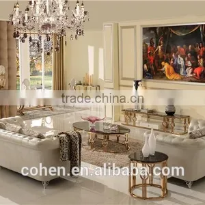 Hot Sell Modern Round Natural Color Hotel/living Room Furniture Side/corner Table B818-2 thumbnail-5