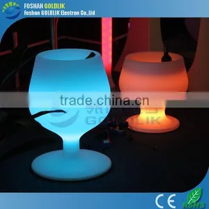 New Design Waterproof Plastic Wine Cup Shape LED Light Ice Bucket With Remote Control 16 Color thumbnail-5