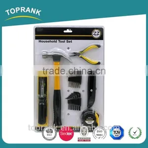 TOPRANK 22 Piece Professional Portable Household Mini Hand Tool Set in Blister Card Packing thumbnail-1