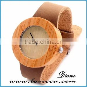 Handmade Personized Wooden Watch ,engraved Bamboo Wooden Watch for Men thumbnail-2