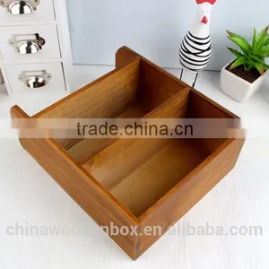 2016 Refined Desktop Mini Wooden Storage Bins Custom Printed Wood Bins Cheap and Nice Desktop Mini Wood Boxes thumbnail-3