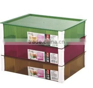 Colorful Durable Plastic Storage Box With Lid thumbnail-1