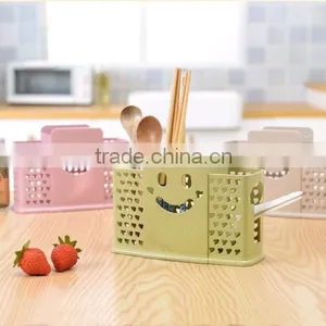 Plastic Smiling Chopsticks Holder With Three Dividers thumbnail-1