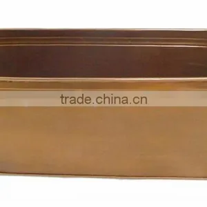 Copper Finished Oval Stylish Home Decor Planters thumbnail-1