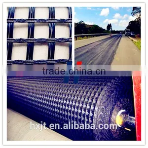 Strengthen the Road Surface and Roadbed Biaxial Warp Knitted Fiberglass Geogrid Fiberglass Geogrid thumbnail-2