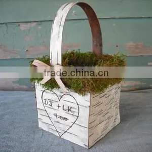 Wedding Favor Basket Made of Birch Bark thumbnail-1