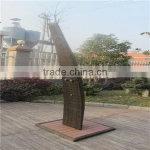 Nice Resort Furniture Wicker Curve Shower Rack thumbnail-3