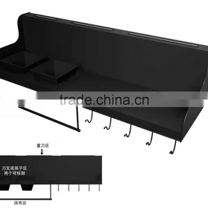 Factory Sale Black Color Hanging Organizer Utensil for Kitchen Wall Rack thumbnail-2