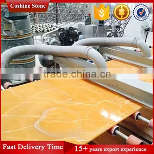 Semi-Transparent Yellow Marble Onyx Stone thumbnail-3