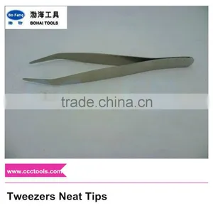150mm 200mm Tweezers Neat Tips Stainless Steel thumbnail-1