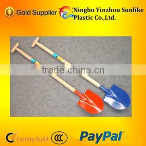 T Handle Hardwood Plastic Round Shovel thumbnail-1