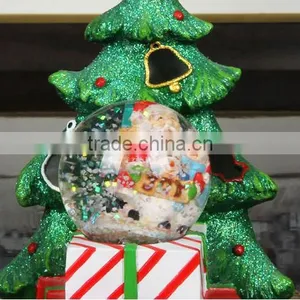 High-end Decoration Snow Globe Polyresin Snow Globe With Music Box thumbnail-2