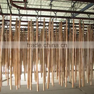 Varnished Wooden Mop Stick thumbnail-1