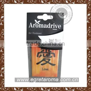 EA1-1013 Angel Heart Customized Hanging Paper Car Air Freshener thumbnail-1
