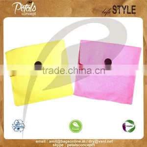 PP Laminated Jute Jewellary Pouch With Button Closure thumbnail-1