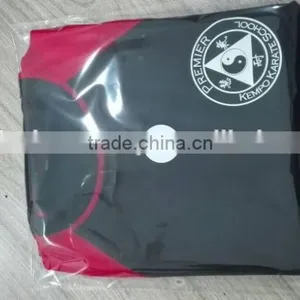 Short Sleeve MMA Grappling Rash Guard Red/Black Nylon/Lecra With Logo thumbnail-3