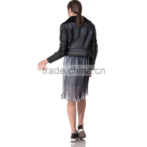 Guangzhou Domin Fashion Factory Directly Wholesale 2017 Ladies Winter Jacket thumbnail-5