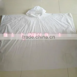 PEVA White Single Resuable Poncho thumbnail-1
