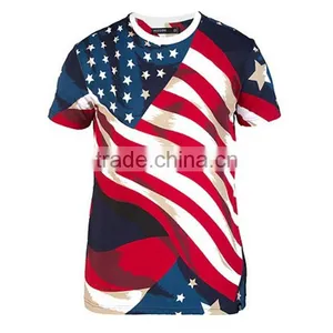 Professional Custom Design Fashion Flag Top Dry Fit Running Shirt thumbnail-1